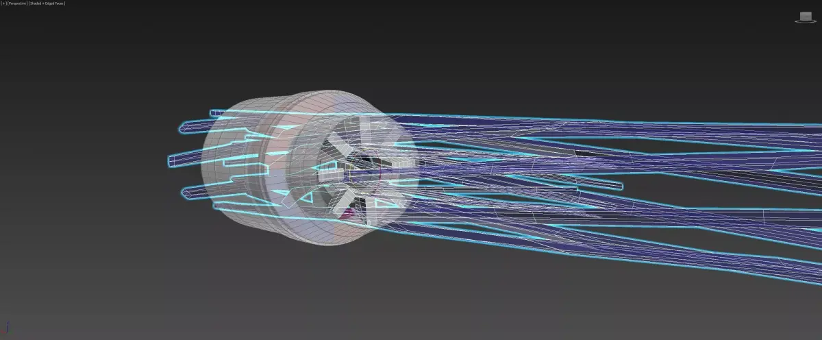 Regenerative Vortex Thruster - Efficiency Booster Nozzle 3D model