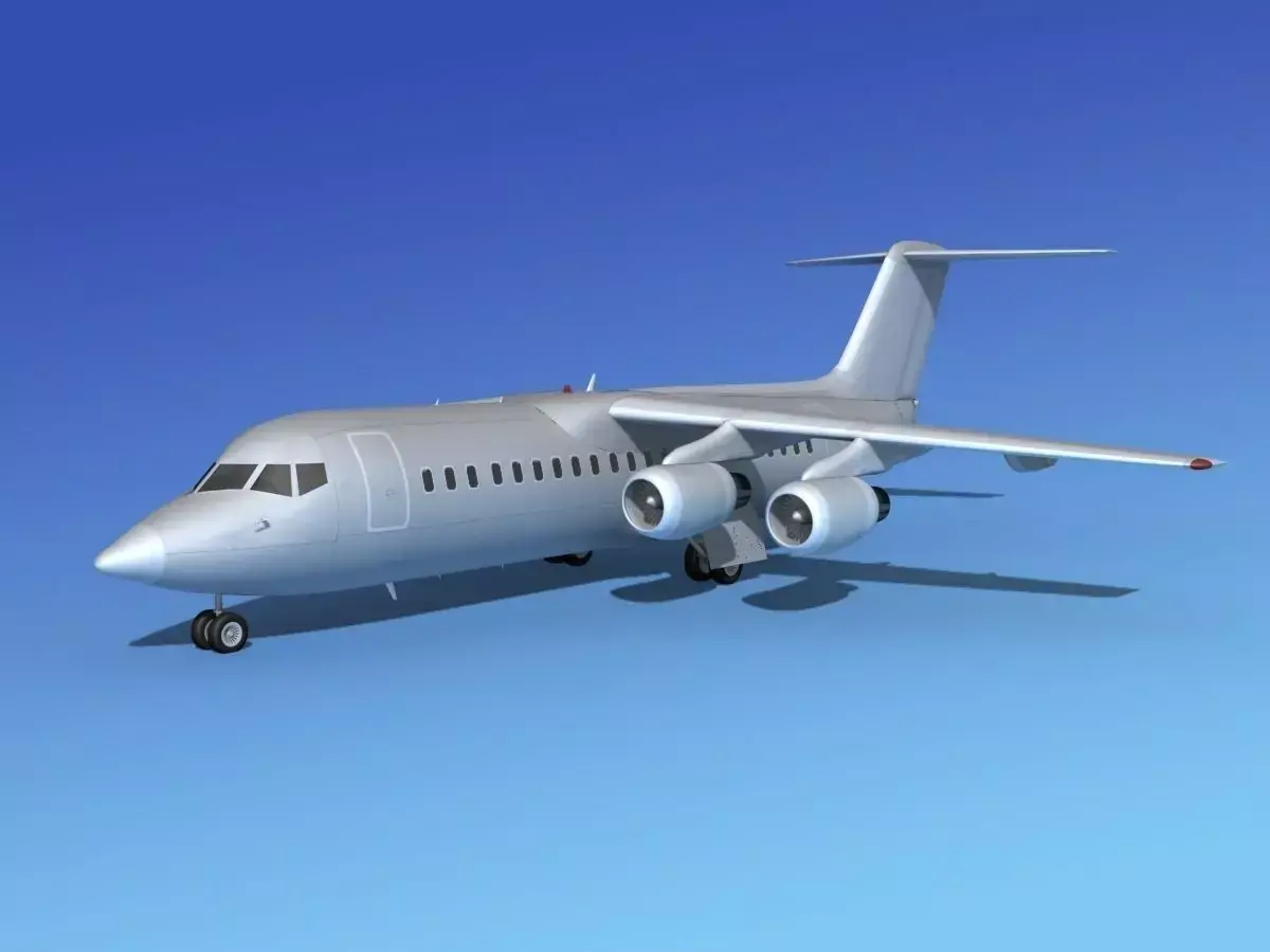 BAe 146-300 Bare Metal 3D model