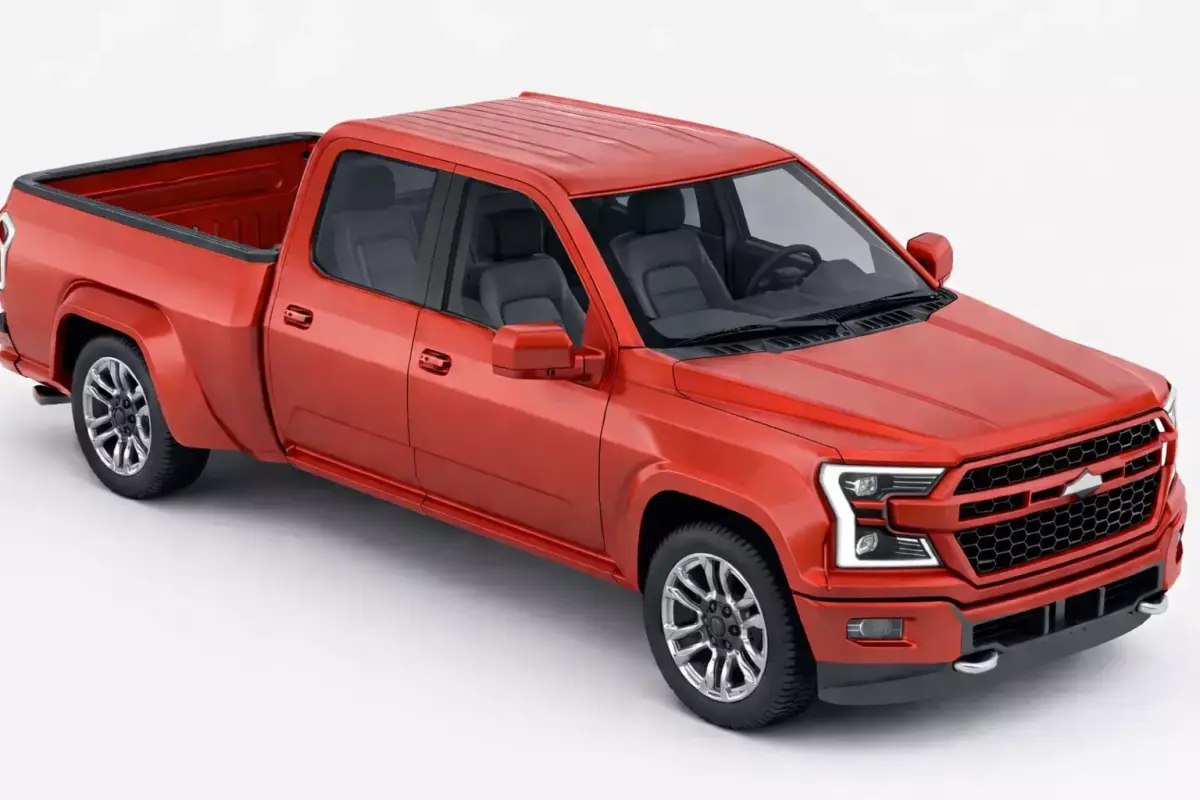 Generic Pickup Clean All-Purpose Utility Truck 02 3D model