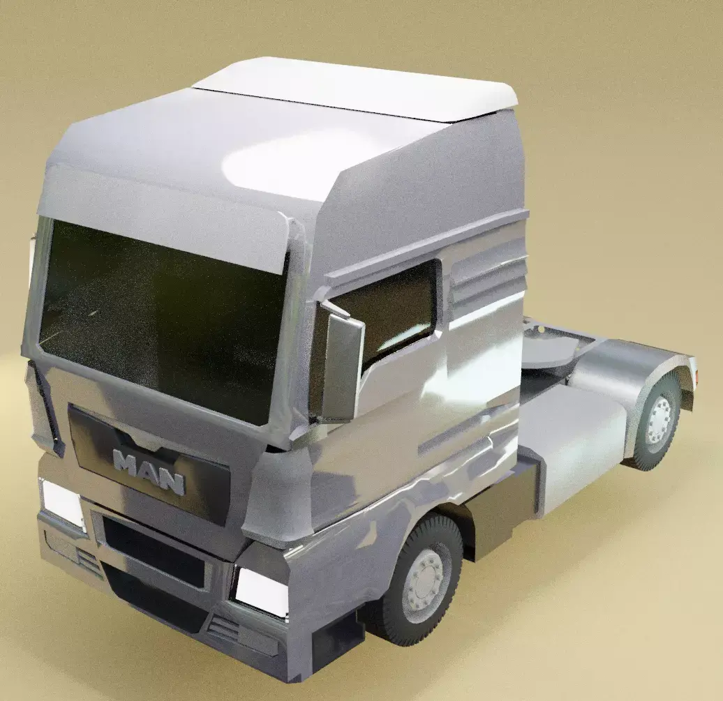 Man truck model 3D model