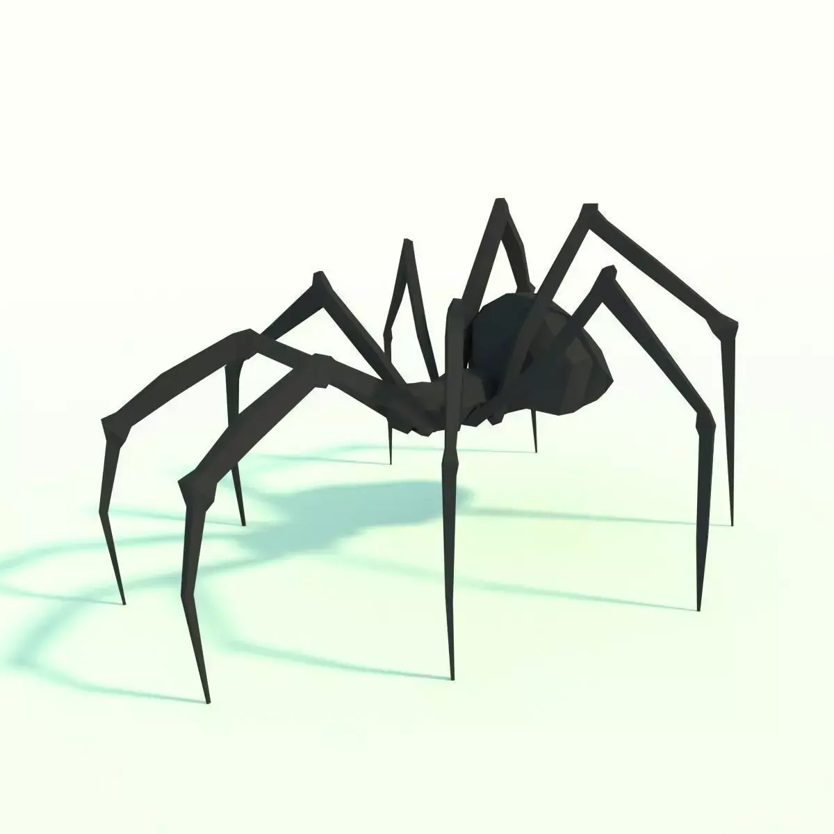 Low Poly Spider Model Free low-poly 3D model
