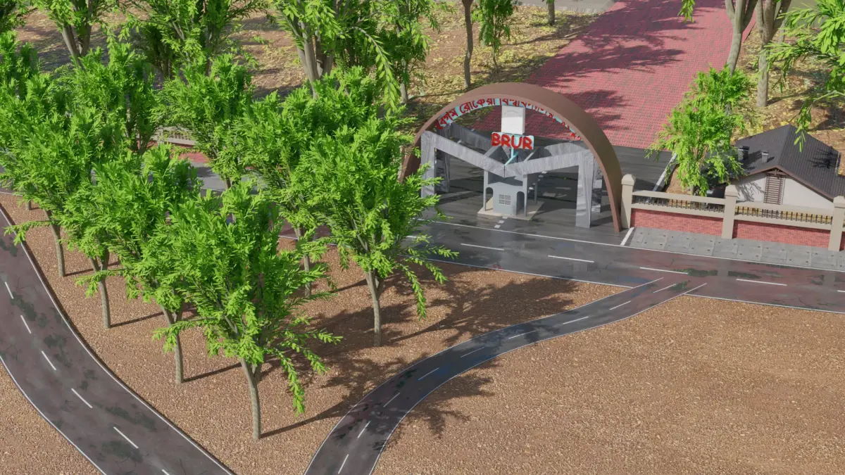 architecture gate design gate Free 3D model