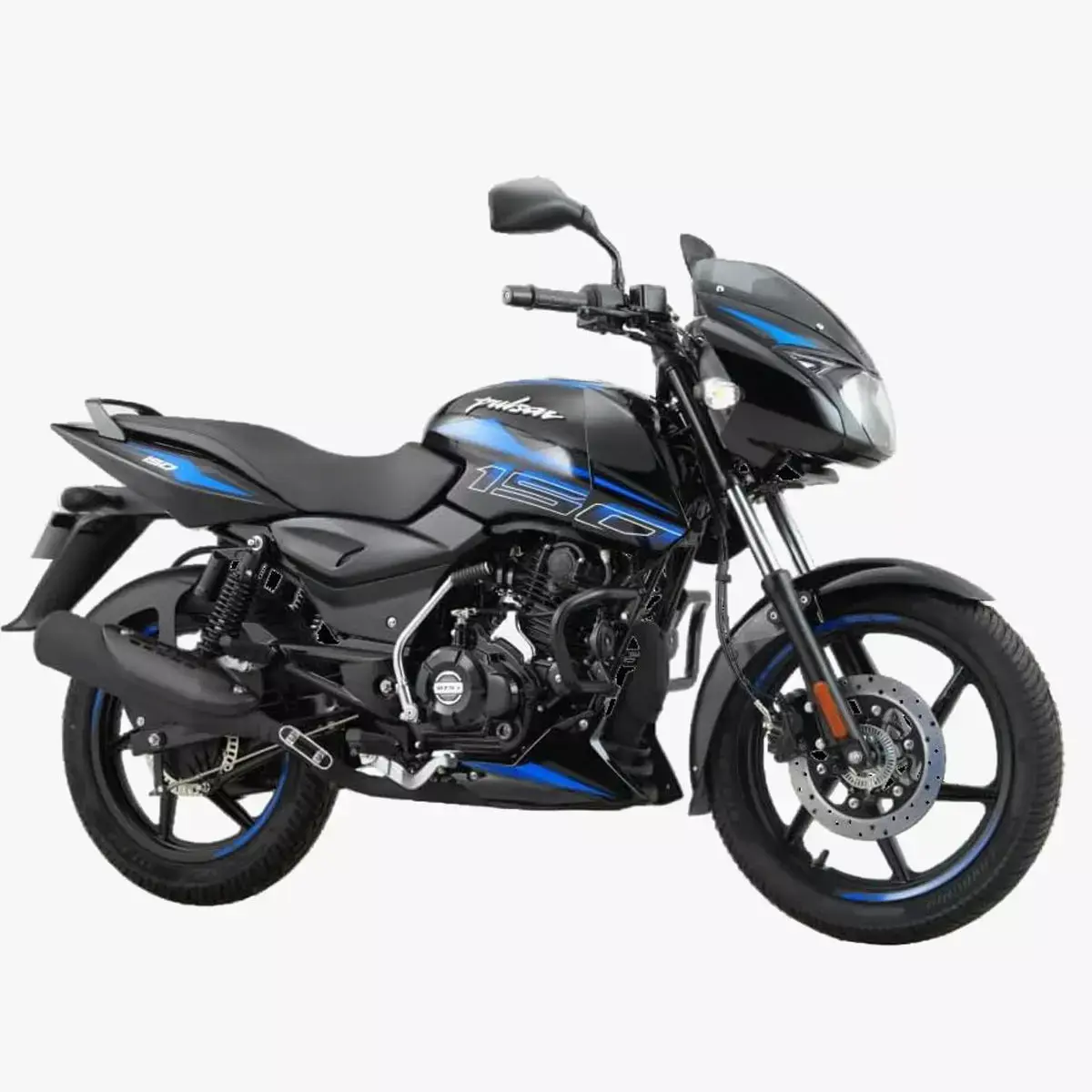 Bajaj Pulsar 150 SD UG Bike Sparkle Black Blue Low-poly 3D model