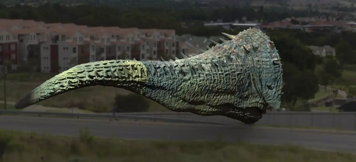 Dragon or dinosaur  tail  3D model