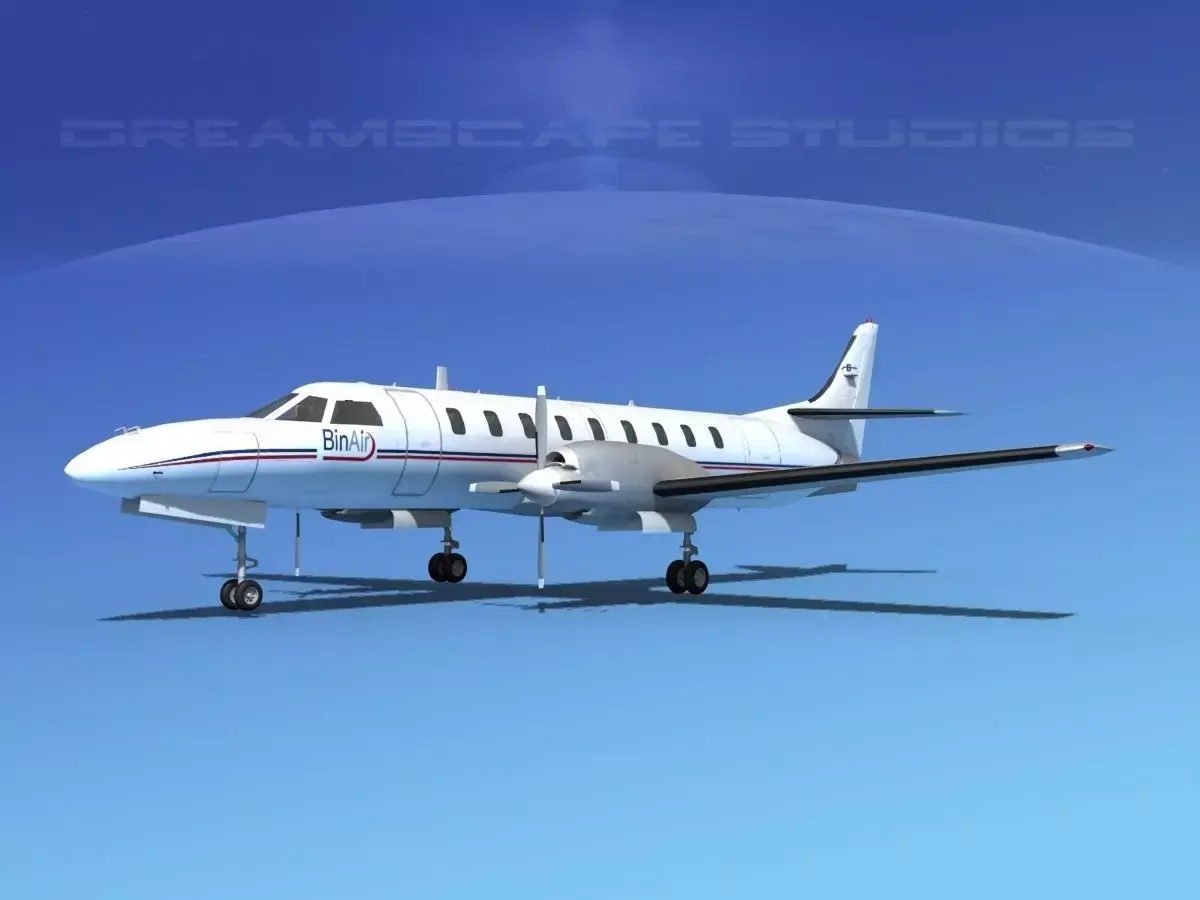 Swearingen SA226 Metroliner BinAir 3D model