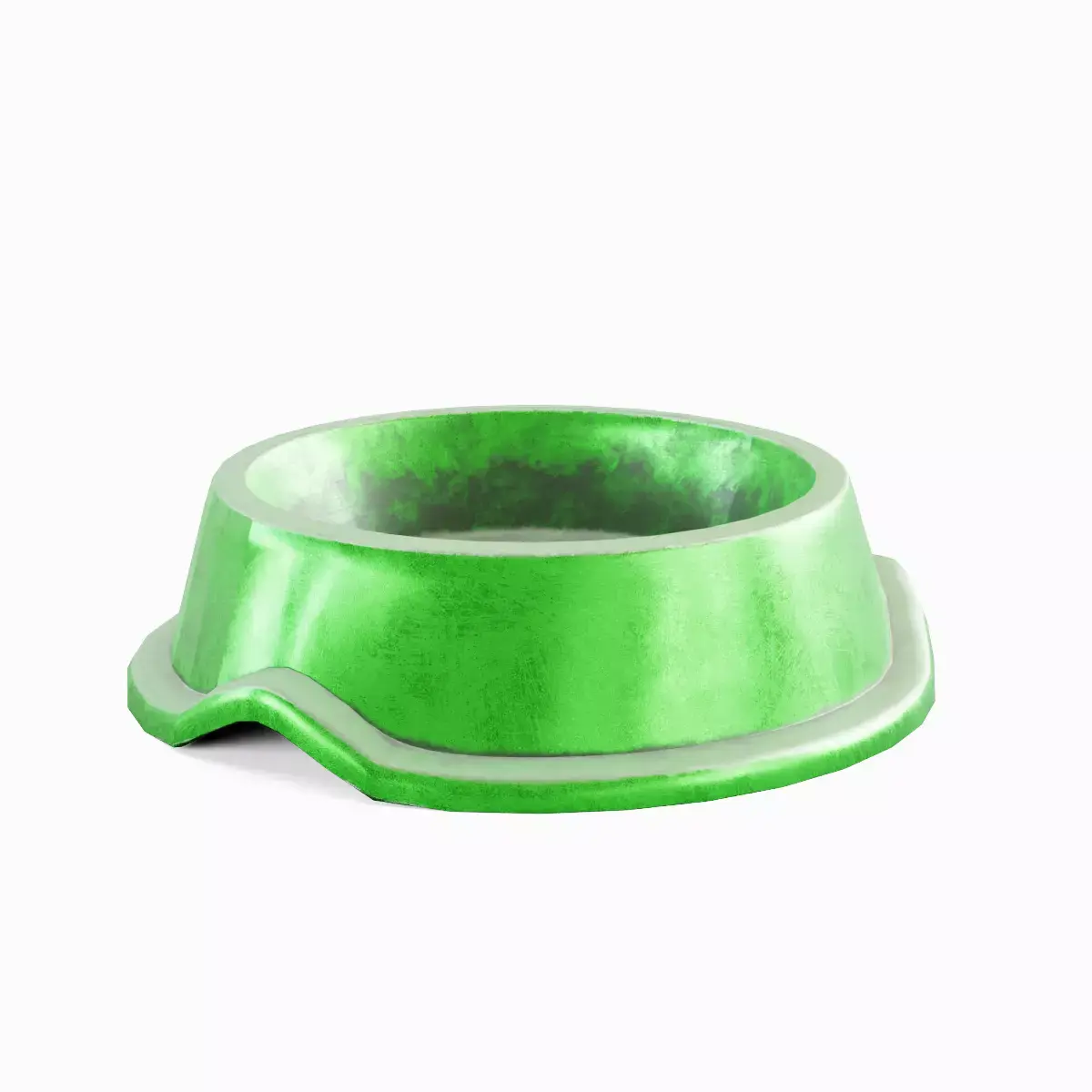 Metal Dog Bowl 03 Low-poly 3D model