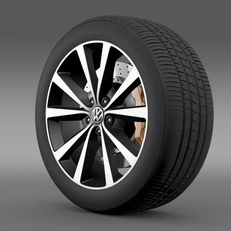 Volkswagen Polo wheel 2014 3D model