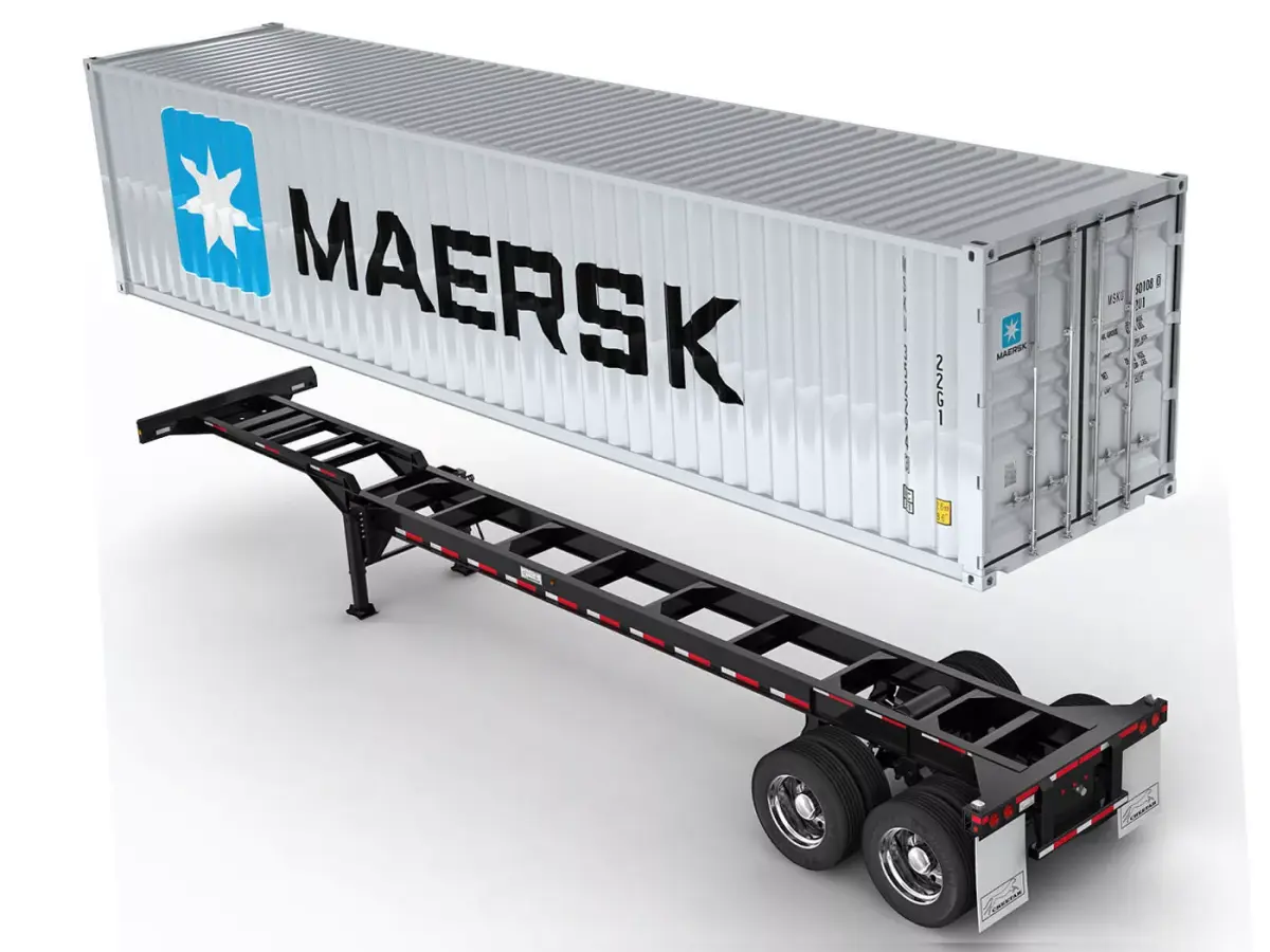 Trailer Container US 3D model