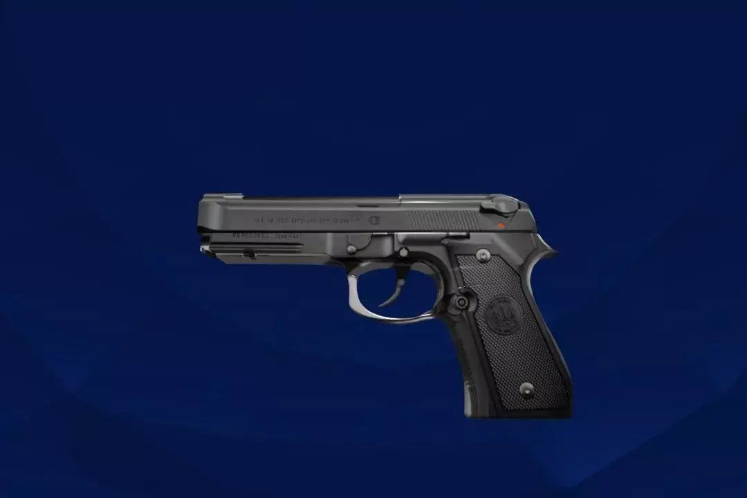 Beretta M9A1 Pistol 3d Model for Gaming  3D model