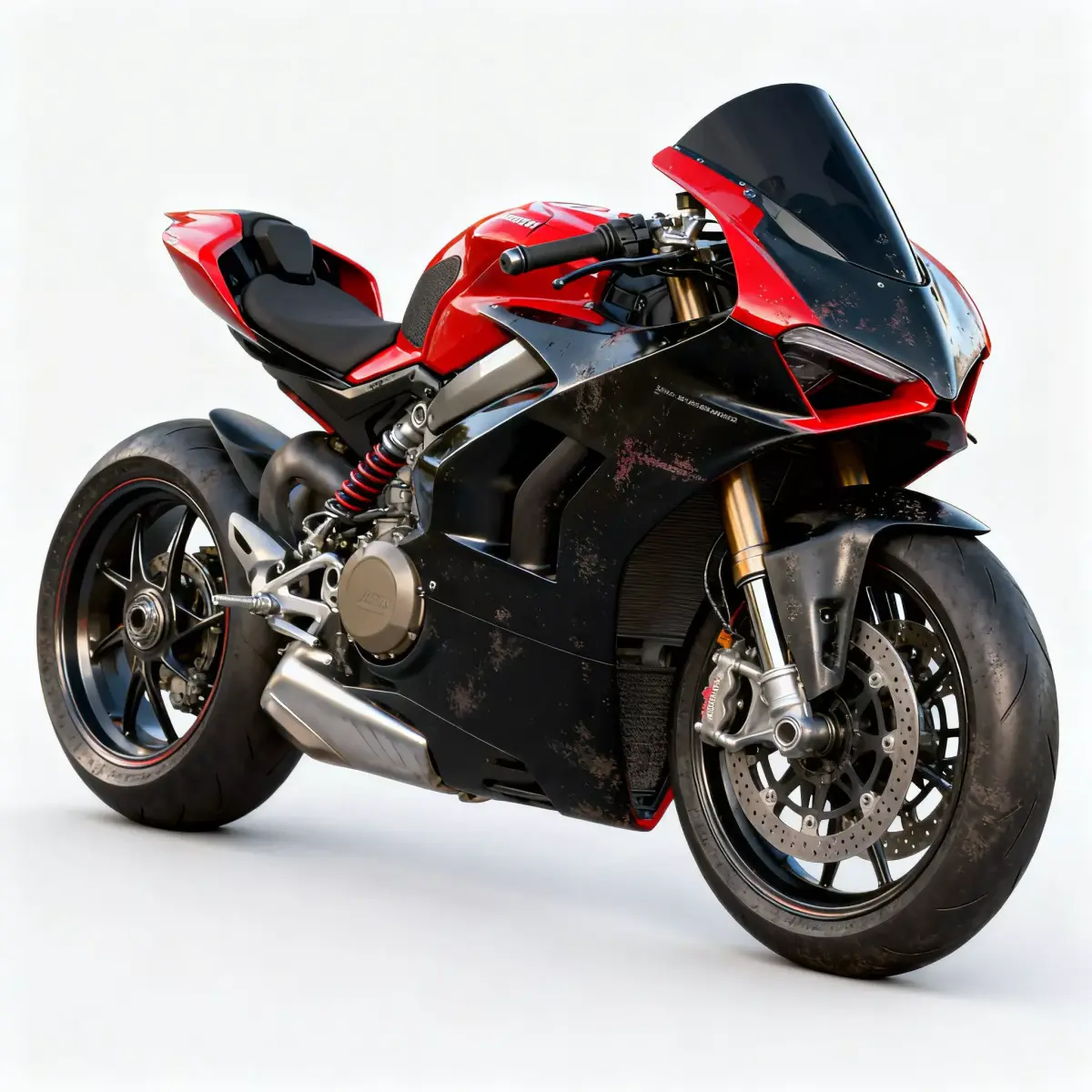 Realistic Modern Superbike 3d model Low-poly 3D model