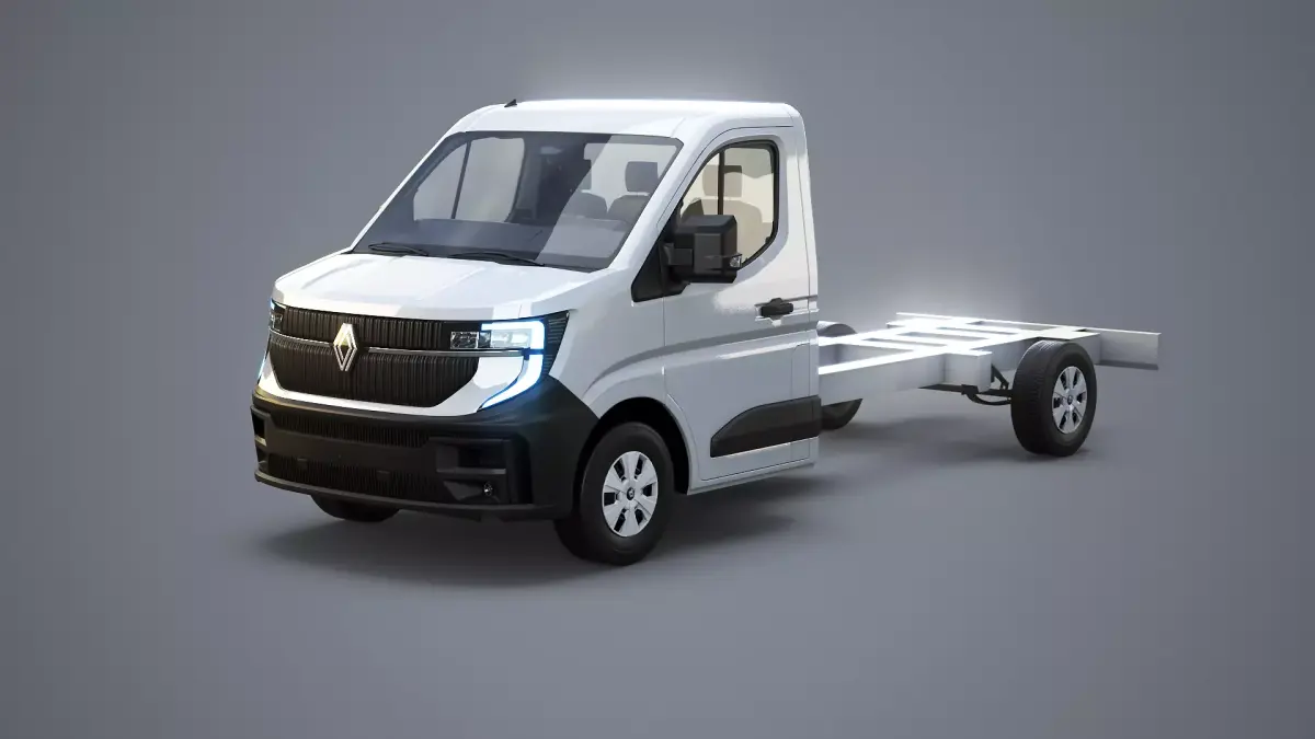 Renault Master 2025 Chassis Cab - Realistic PBR Textured  Low-poly 3D model