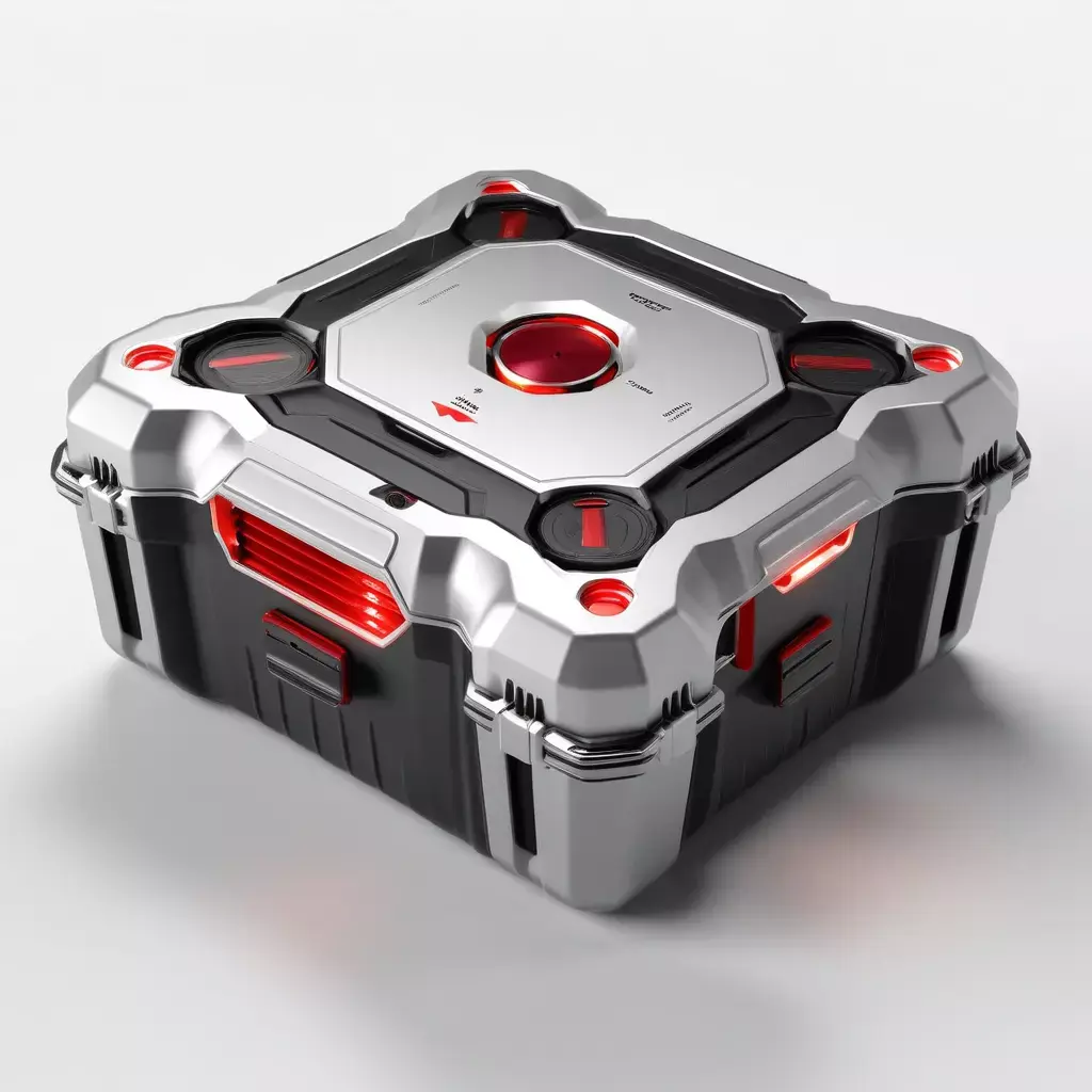 SciFi Cargo Crate Game Asset 3D model