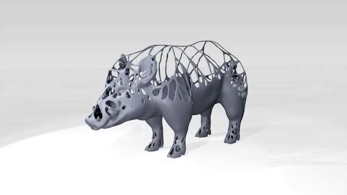 Wildboar Dust Voronoi 3D model