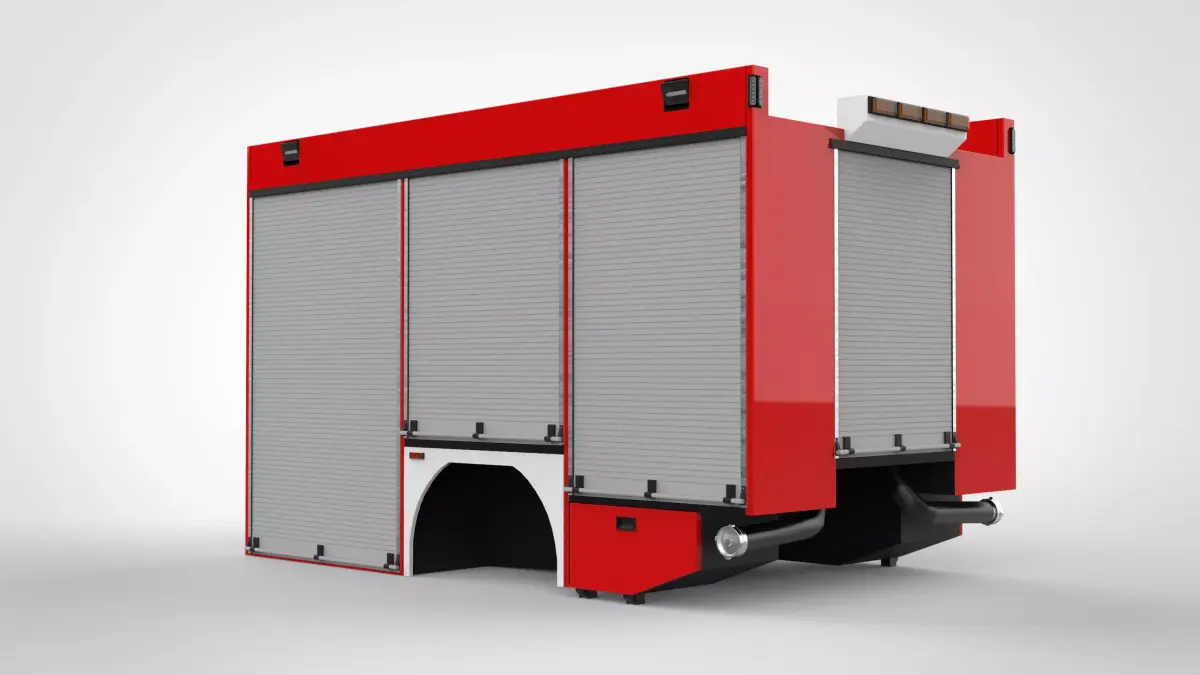 Schlingmann Quadra VA Back Construction Low-poly 3D model