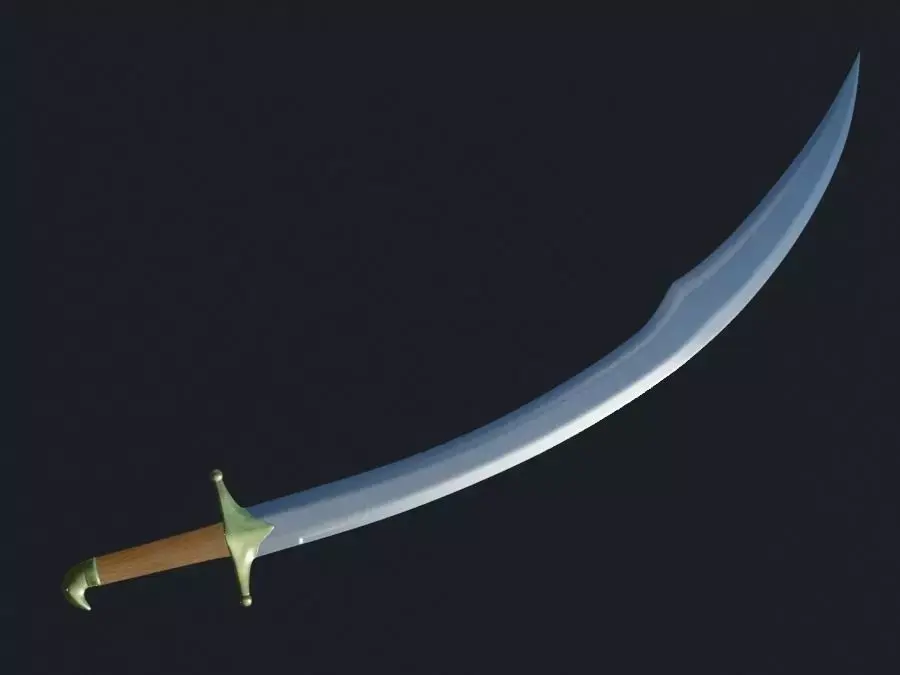 Scimitar Sword 3D model buy