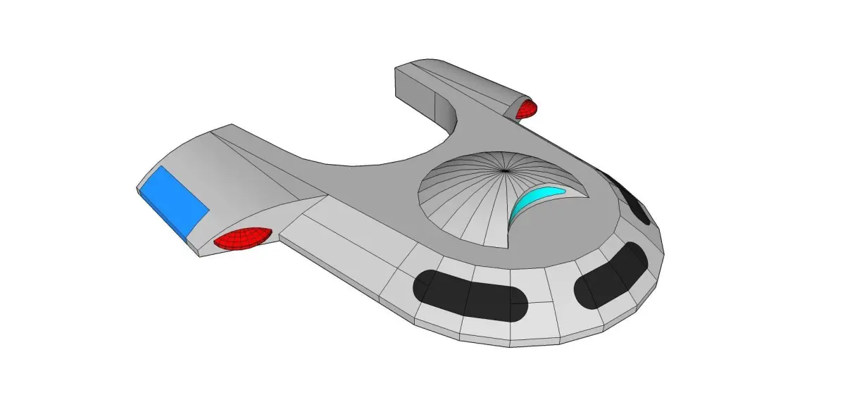 Runabout Concept Free low-poly 3D model