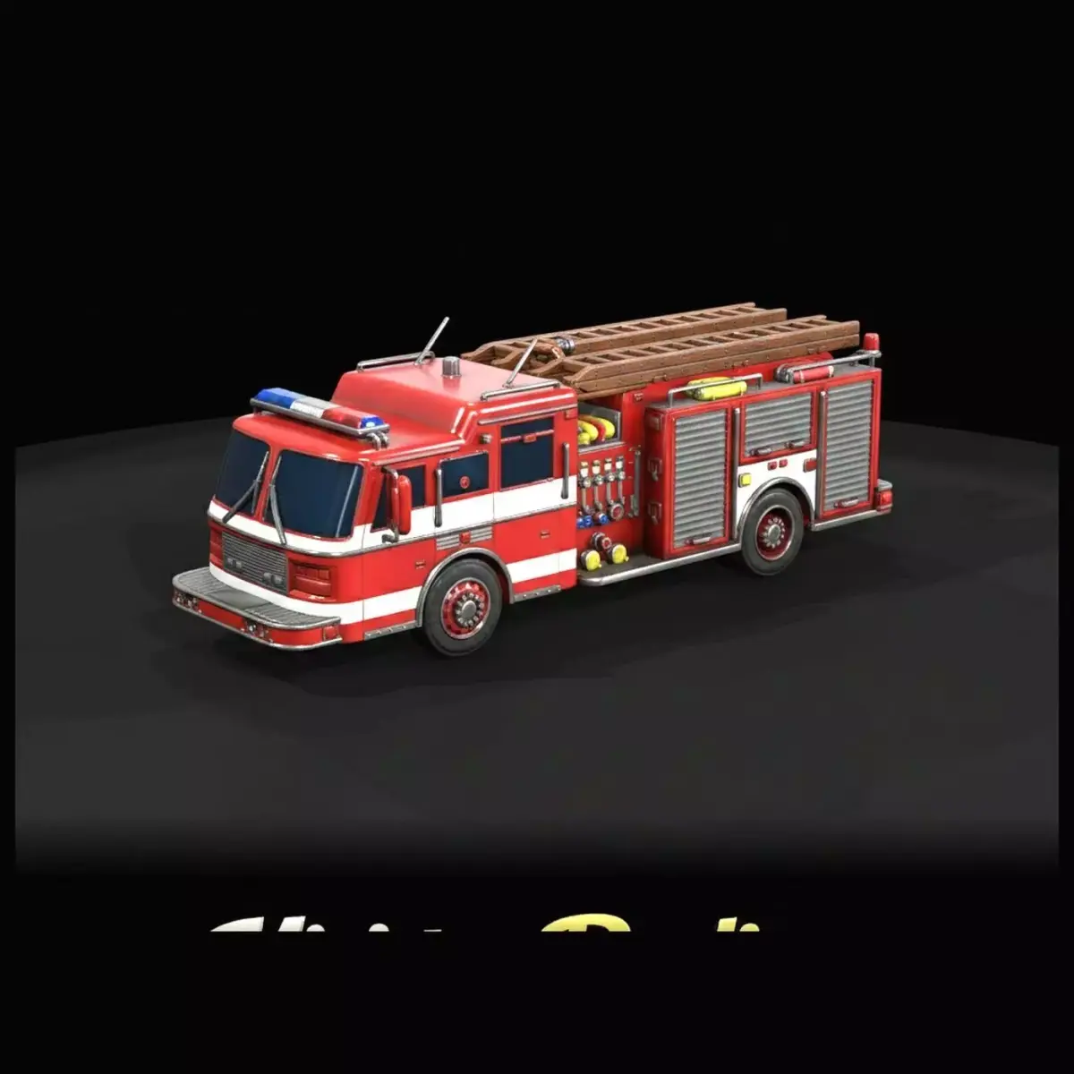 1-87 05 Fire Truck USA Print Ready STL 3D print model