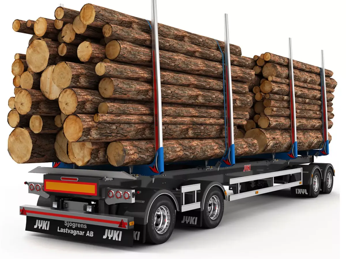 Timber Trailer JYKI 3D model