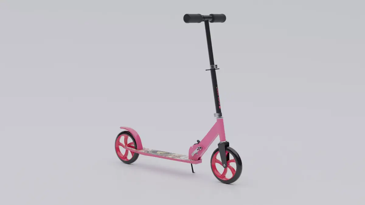 Electrica Scooter Low-poly 3D model