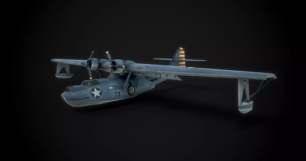 WW2 Consolidated PBY 5 Catalina 3D model