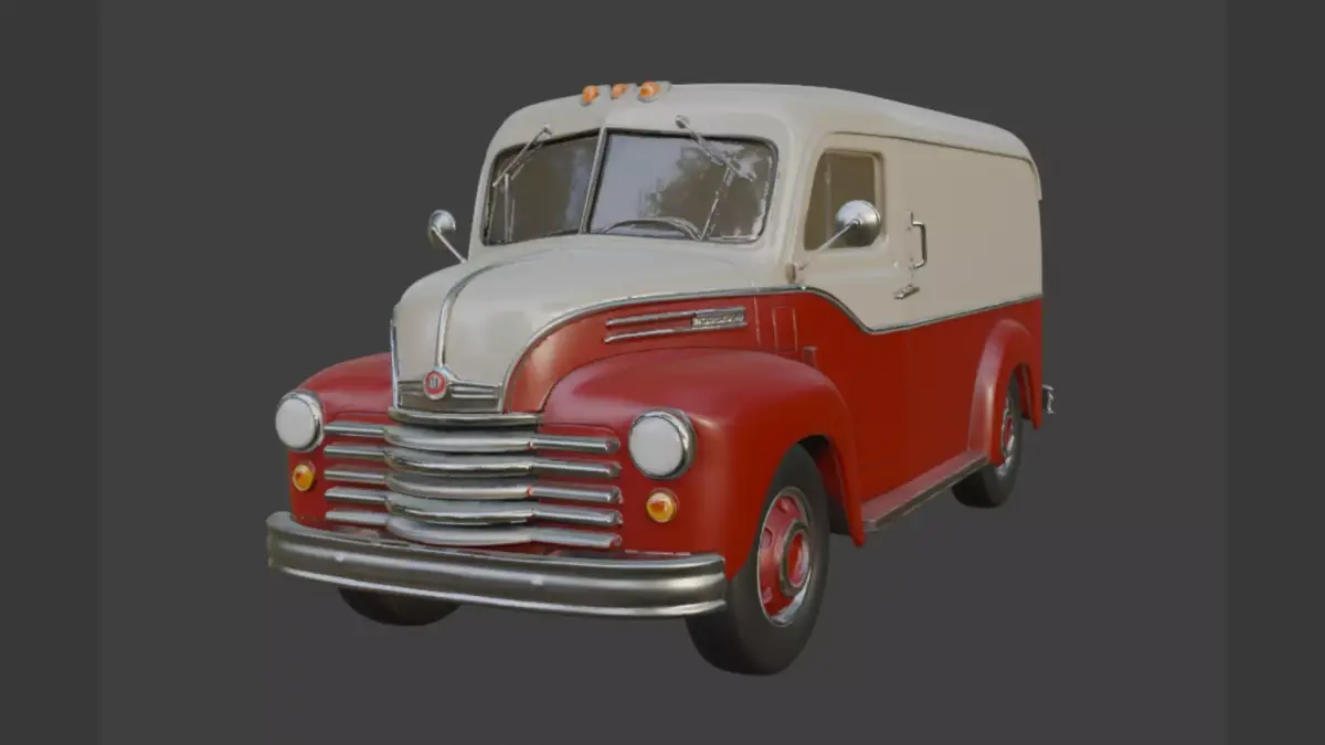 Classic Delivery Van 3D Model 3D model