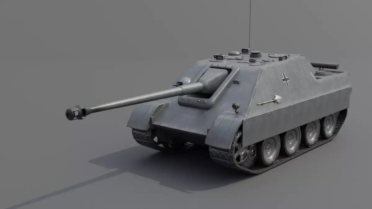 Jagdpanzer V Jagdpanther Tank Destroyer  Low-poly 3D model