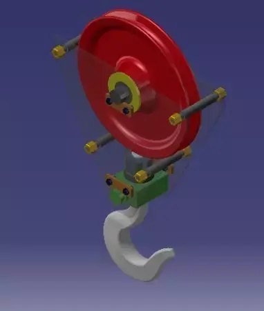Crane Hook Assembly 3D model