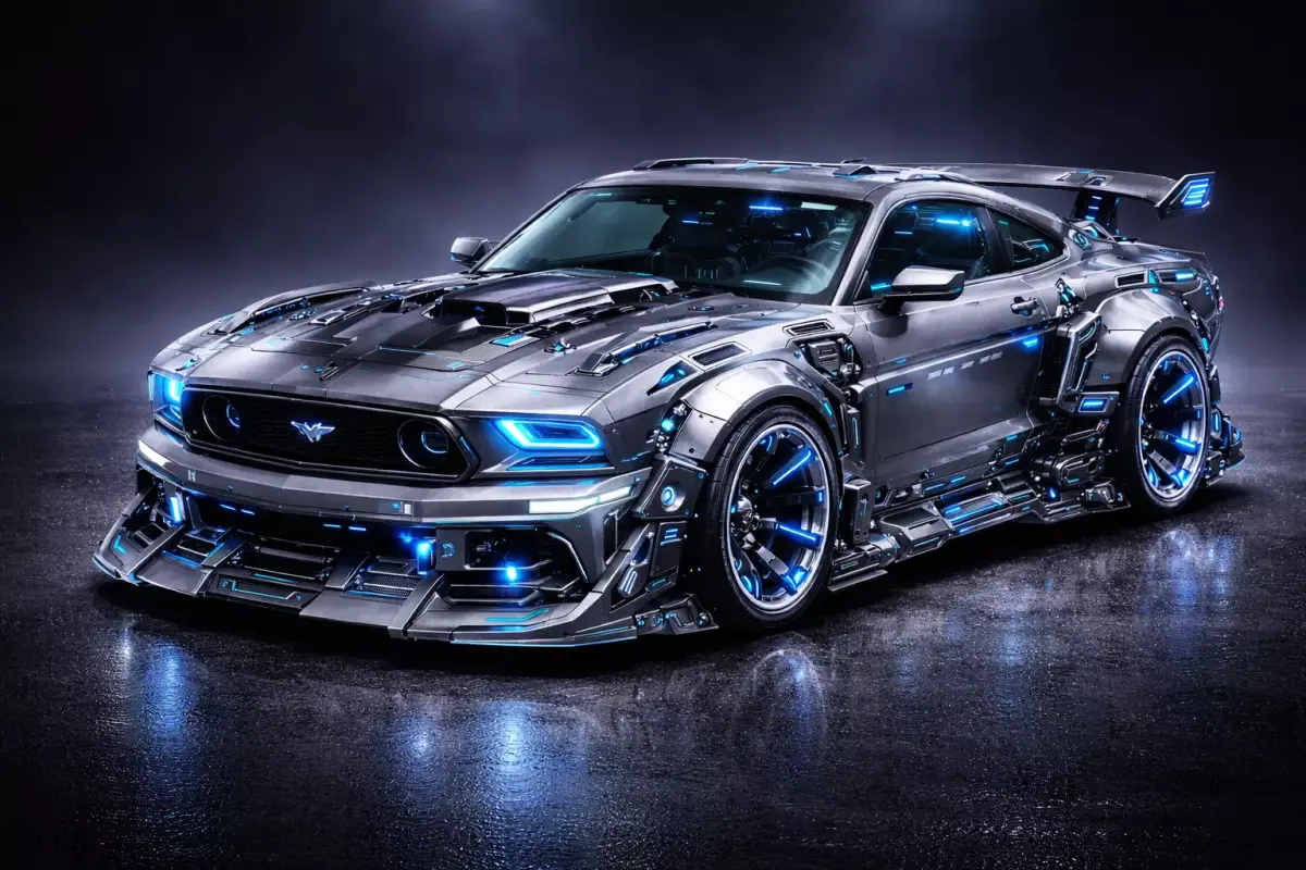 Futuristic Model of  Sports Car Concept 3D model