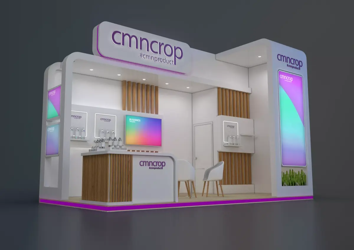 exhibition stand 18 sqm 3D model purchase