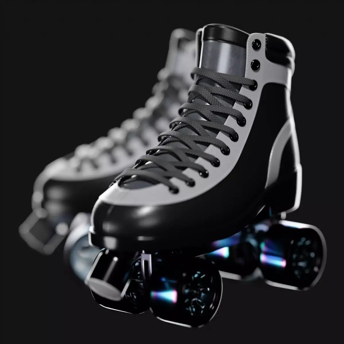 Quad Roller Skate 3D model get