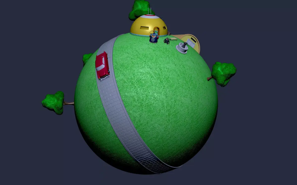 KING KAIO PLANET 3D print model