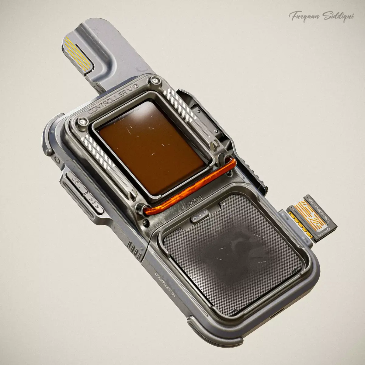 Sci-fi Controller V10 PBR Low-poly 3D model