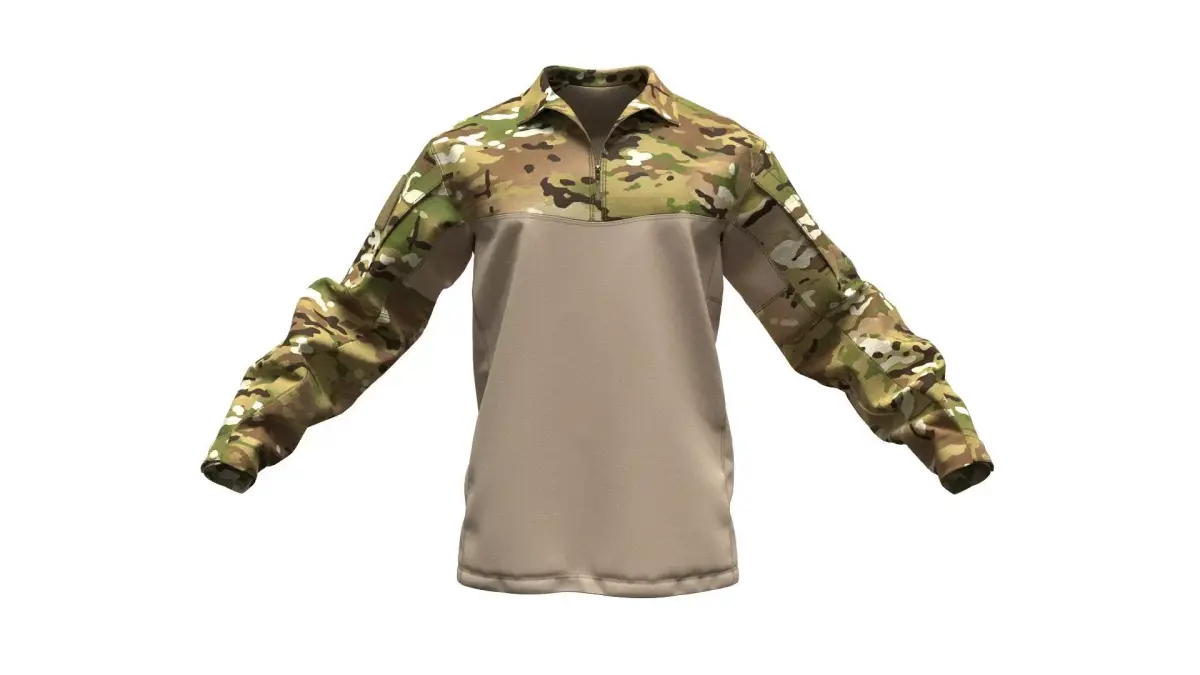 VKPO 3 Russian Army Combat Shirt - Marvelous Designer 3D model