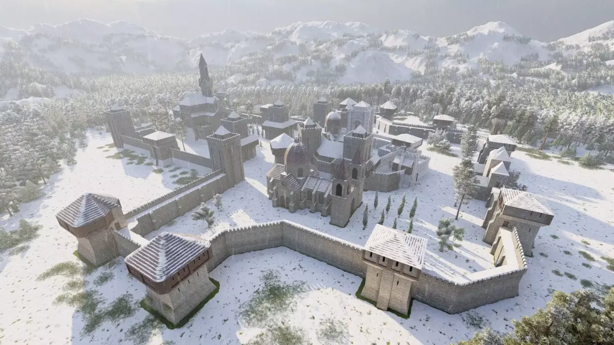Medieval Castle 3D model 15