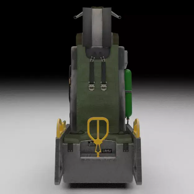 Aces II Ejection Seat Free low-poly 3D model
