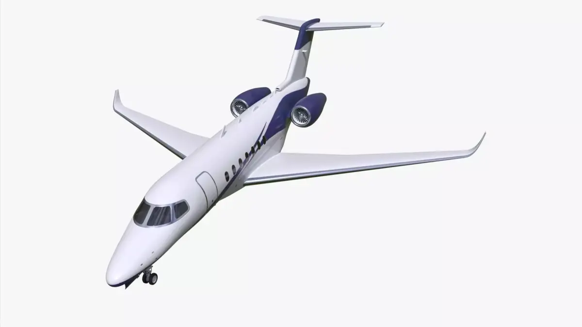 Aircraft Cessna Citation Longitude 3D model