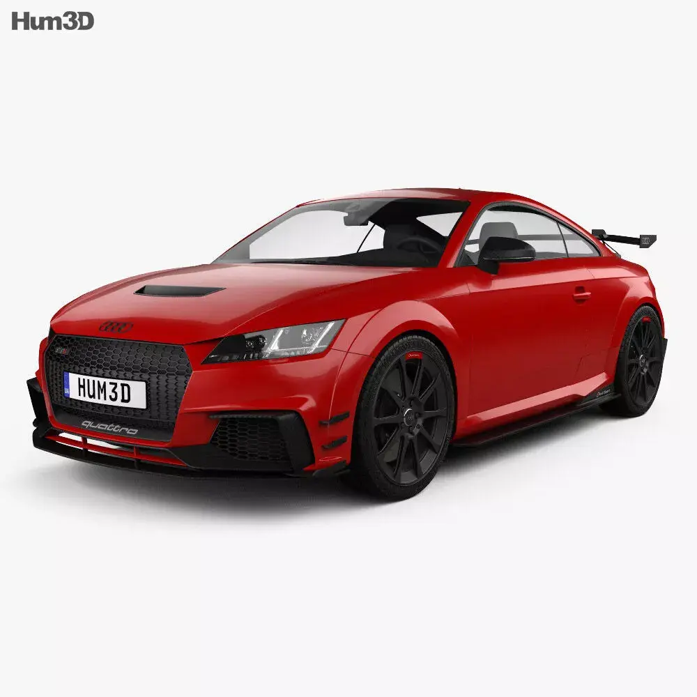 Professional Audi TT RS  Model with Custom Aero Kit 3D model