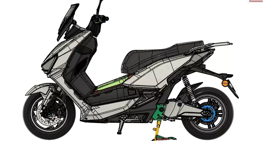 Eletric Motorcycle Aima Voltz Ev1  3D model