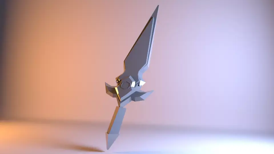 Texture Ready Dagger Free low-poly 3D model
