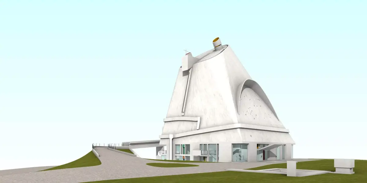 Saint-Pierre Firminy - Le Corbusier 3D model