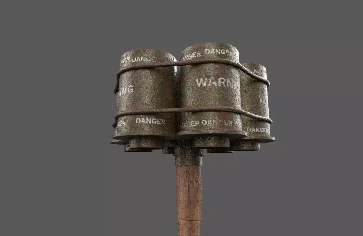 Hand Granade Low-poly 3D model purchase