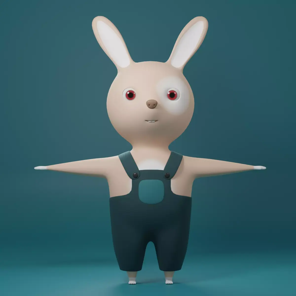 cartoon rabbit 3D model get