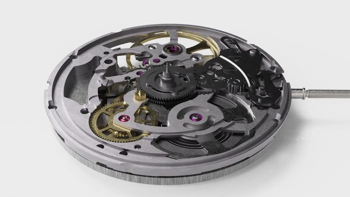 Swiss Skeleton Automatic Watch Movement 3D model