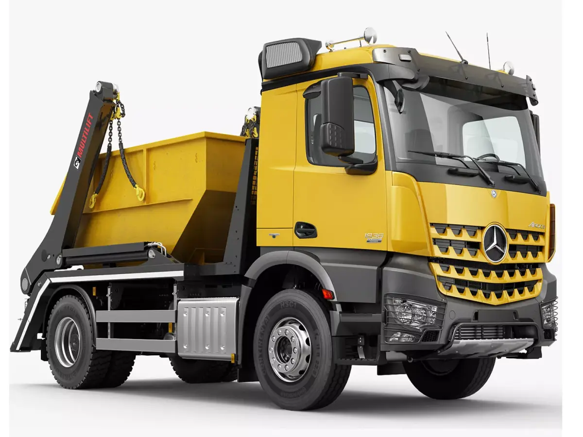 Mercedes Arocs with swap body 3D model