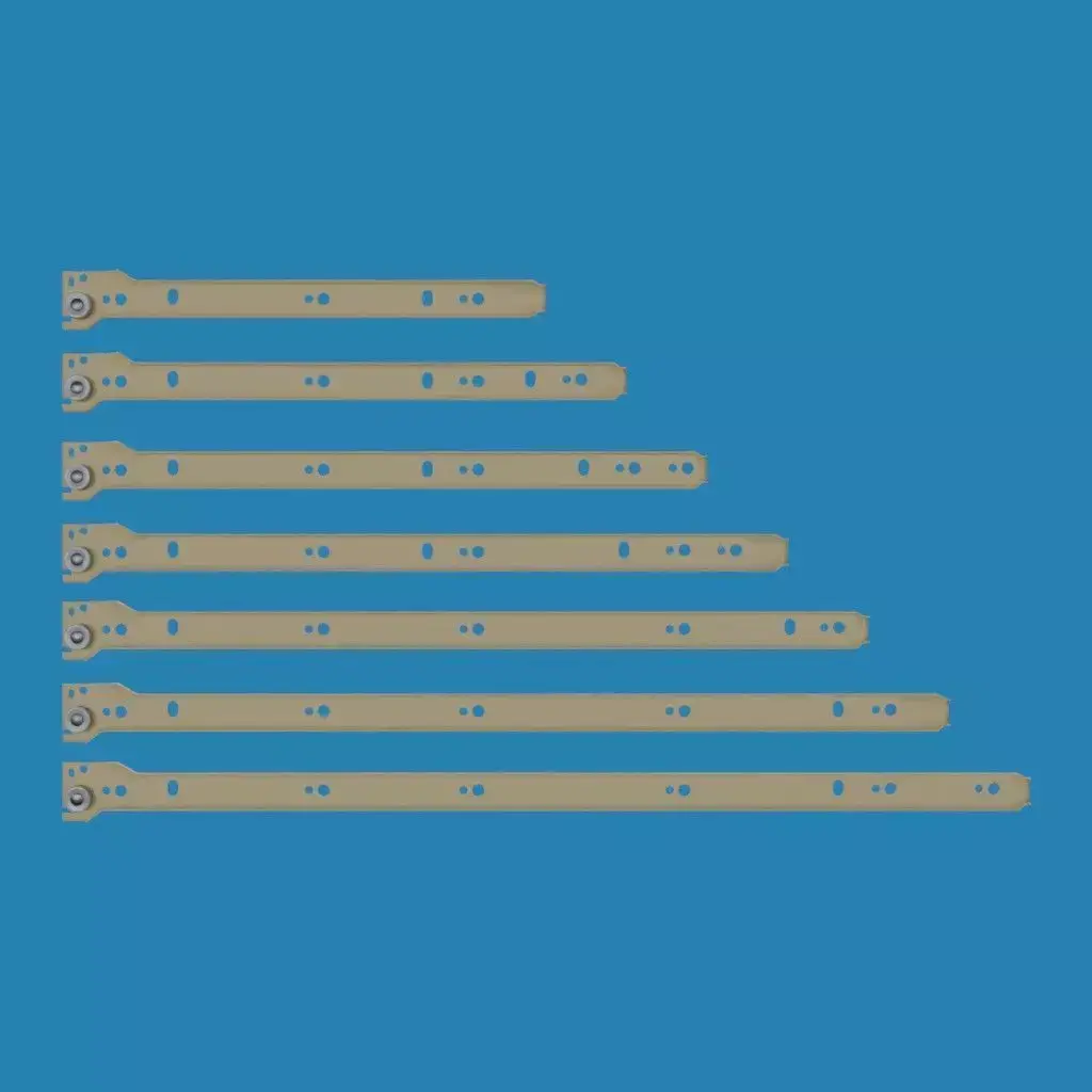Roller Drawer Slides 3D model