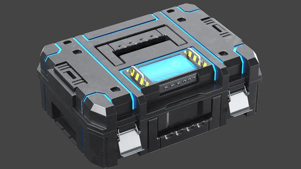 Detailed Sci Fi Case 3D model