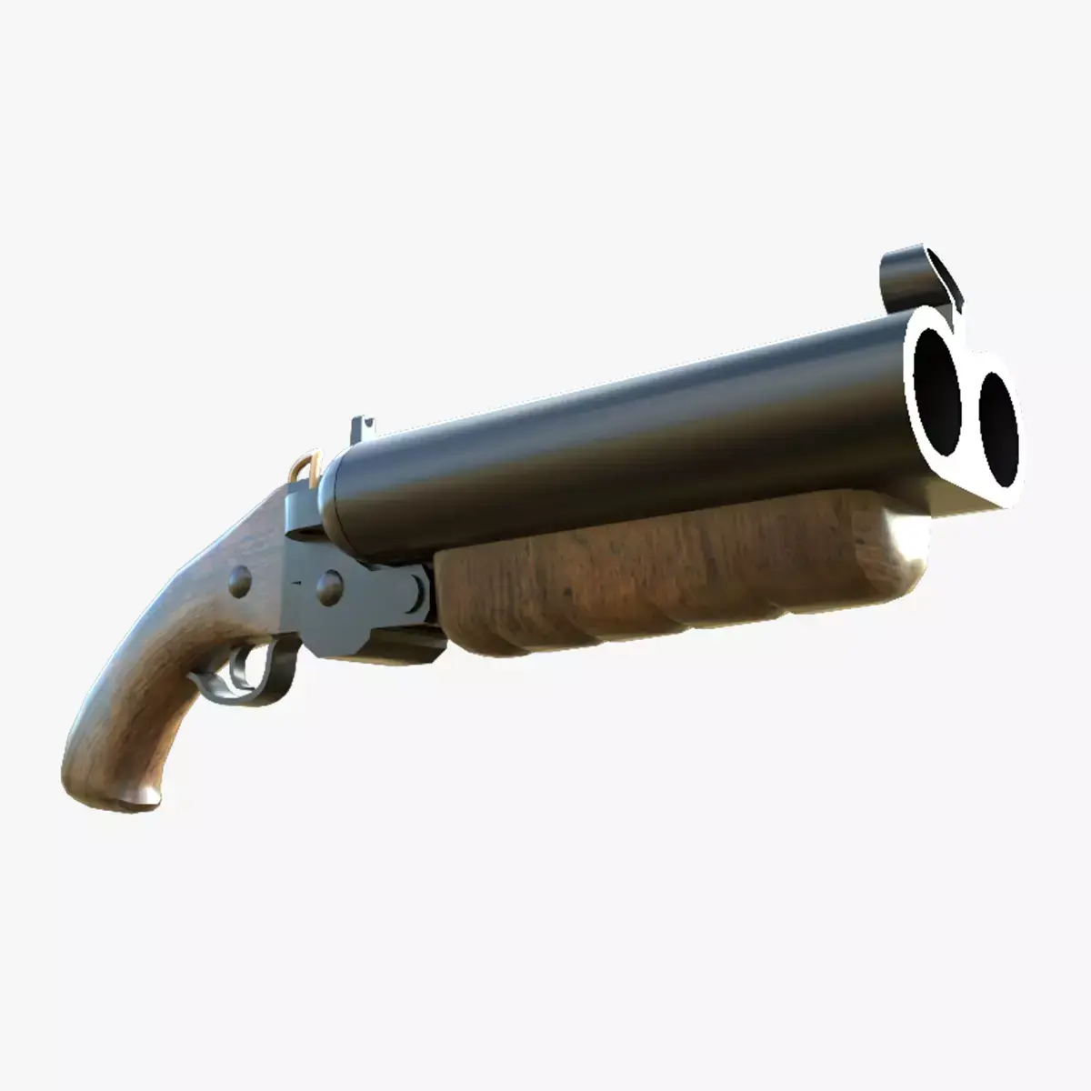 Thumper-gun model 3d game ready model Low-poly 3D model Low-poly 3D model