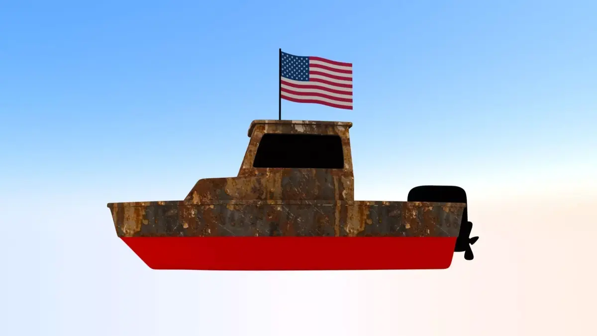 USA Fishing Boat 3D model