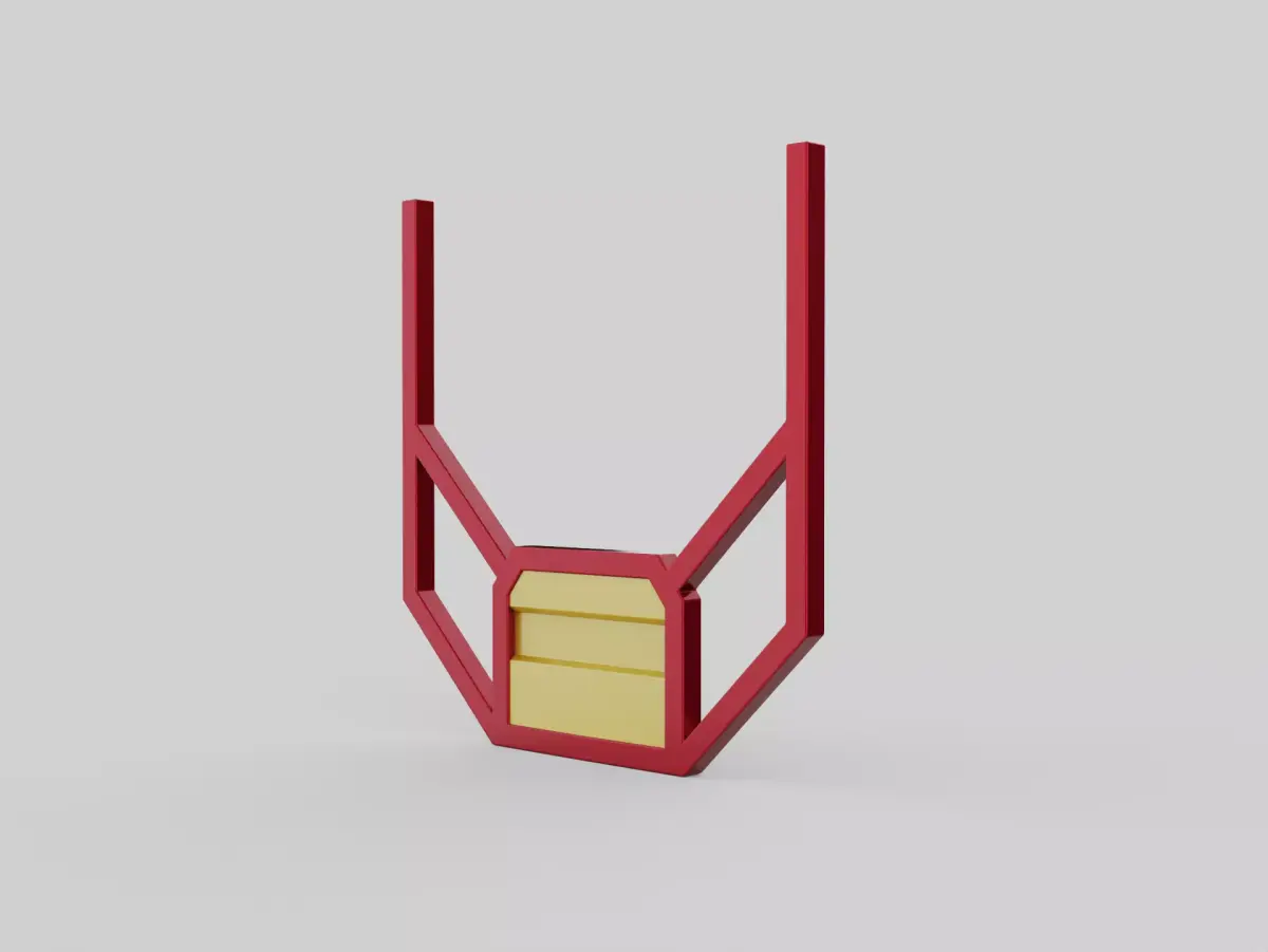 Back cab truck panel 3D model