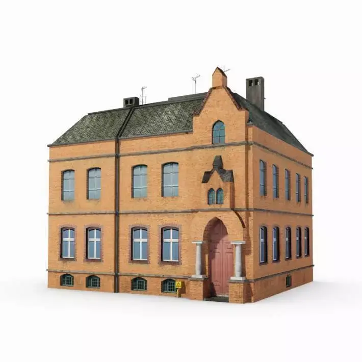 Historic Brick Building 3D model